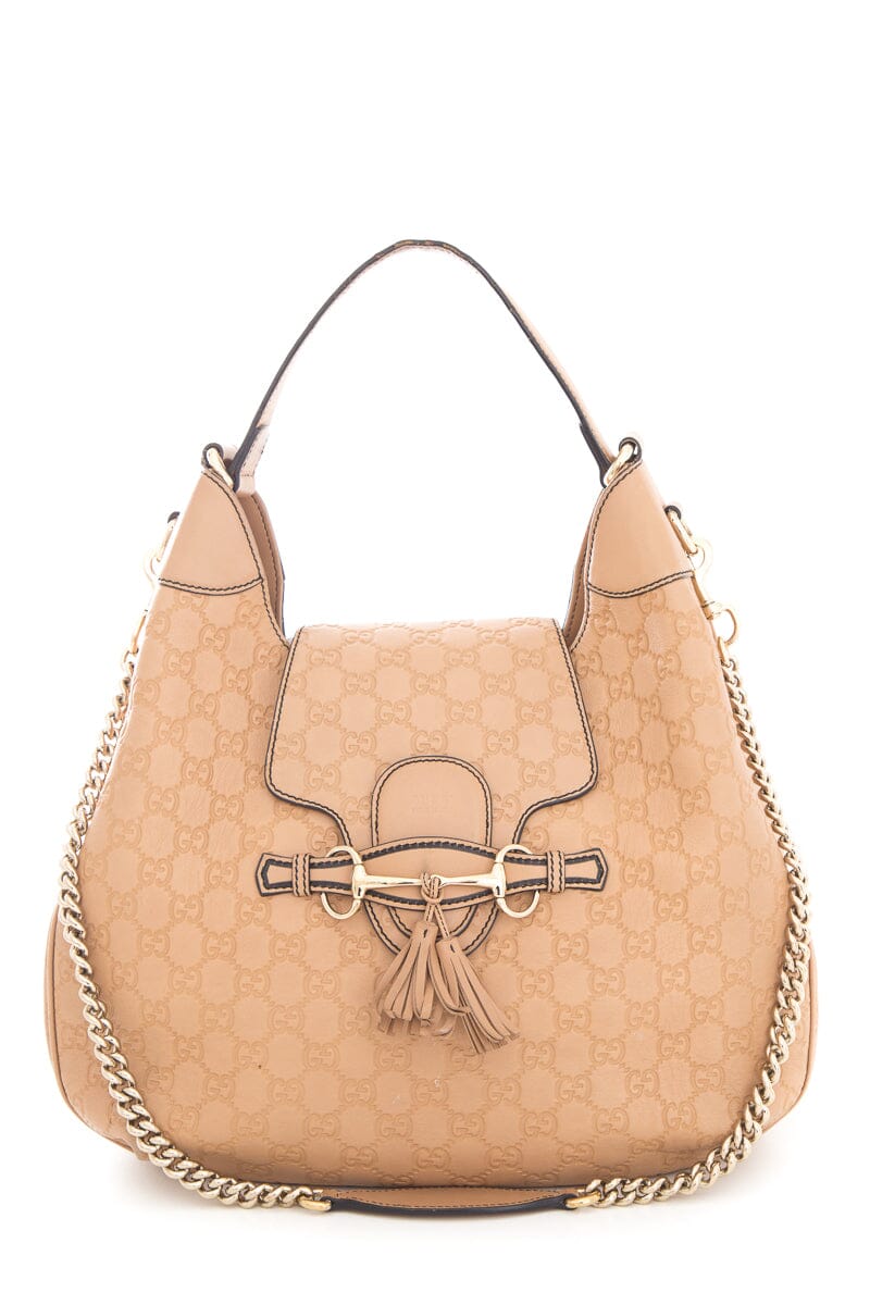 bagslet Beige bagsletssima Emily Hobo Monogram Handbag