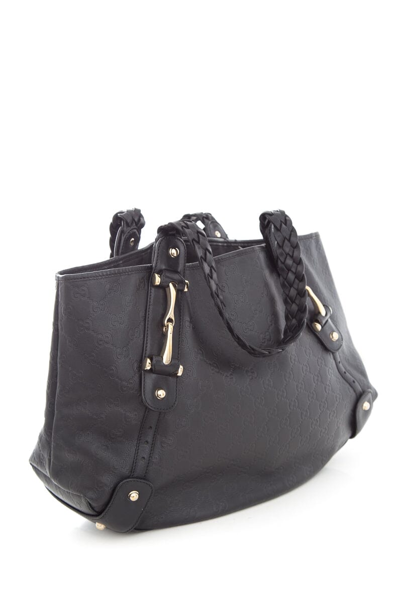 bagslet Black GG Embossed bagsletsima Handbag