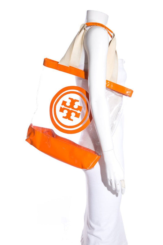 Tory Burch Orange PVC Tote