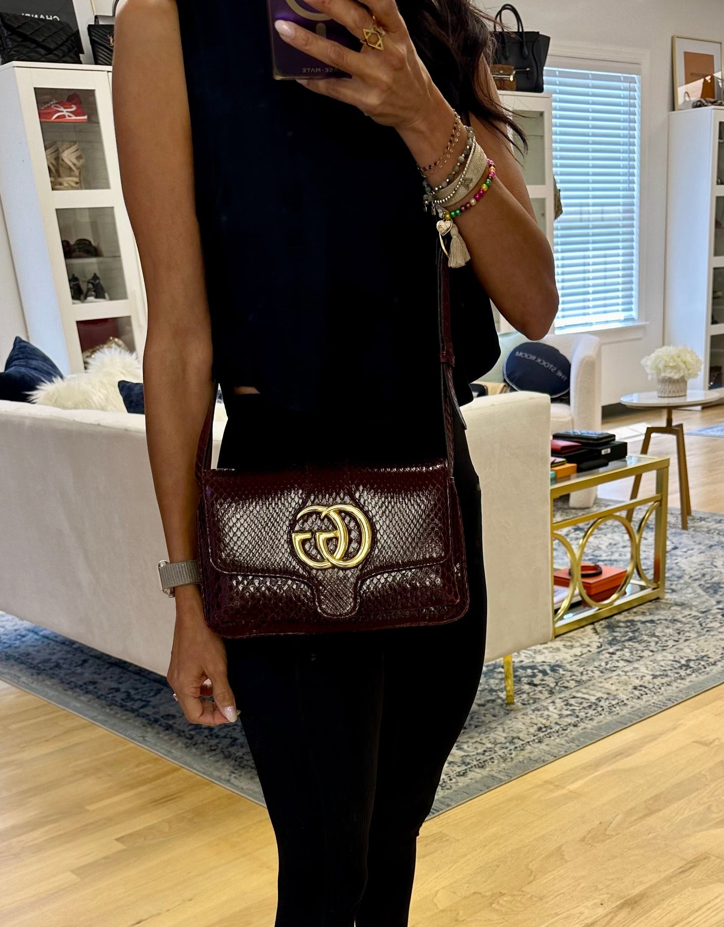 Gucci Arli Python Crossbody