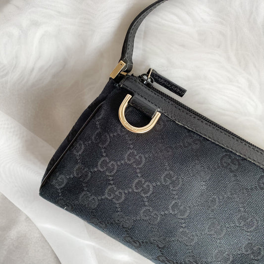 Gucci Black Double GG Pochette