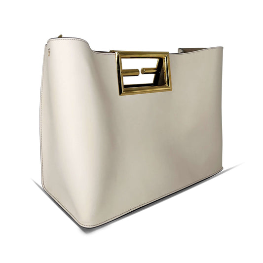 Fendi way tote bag off-white